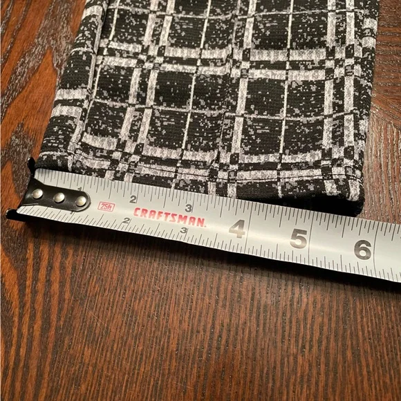 Maze Collection Pull-on Slim Fit Pants, Black and White, Size 3X - Picture 9 of 11